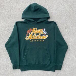 Roots x Adidem Asterisks Chenille Hoodie green